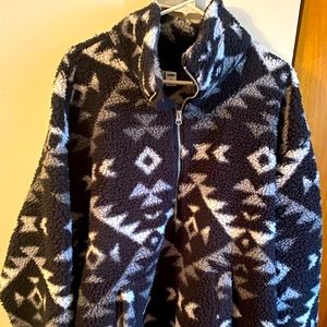 Old navy Sherpa 3/4 zip sweatshirt